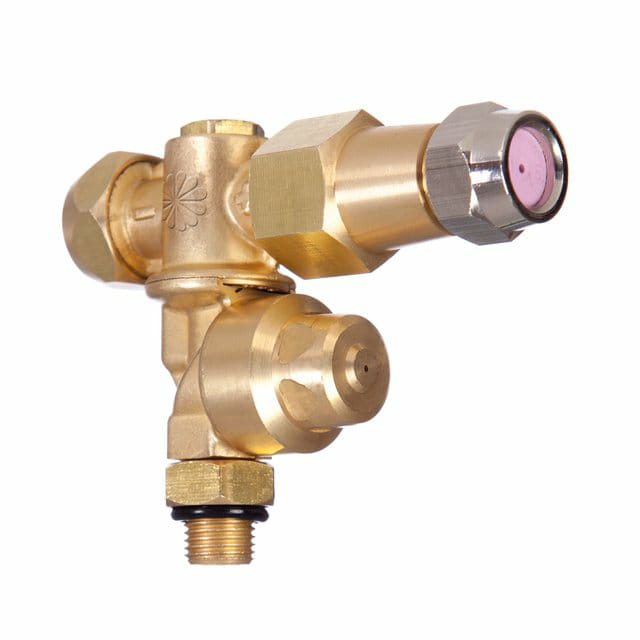 Portaboquilla giratorio doble regulable con antigota