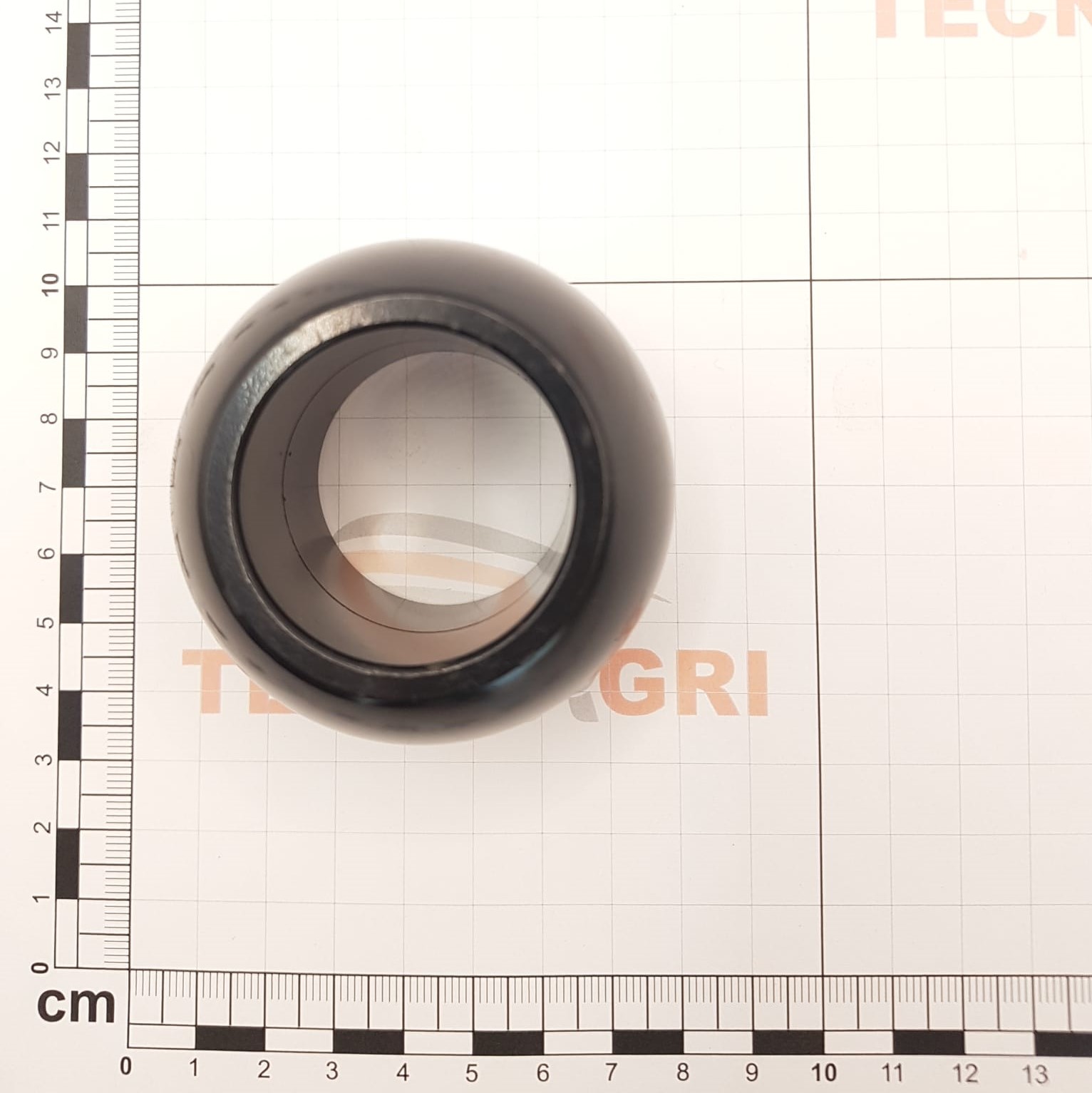 Bola enganche inferior Cat 3/3 Ø64 X 37,5mm reforzada color negra